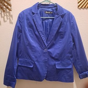 Blue Cotton Blazer